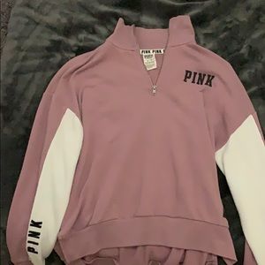 Pink half zip